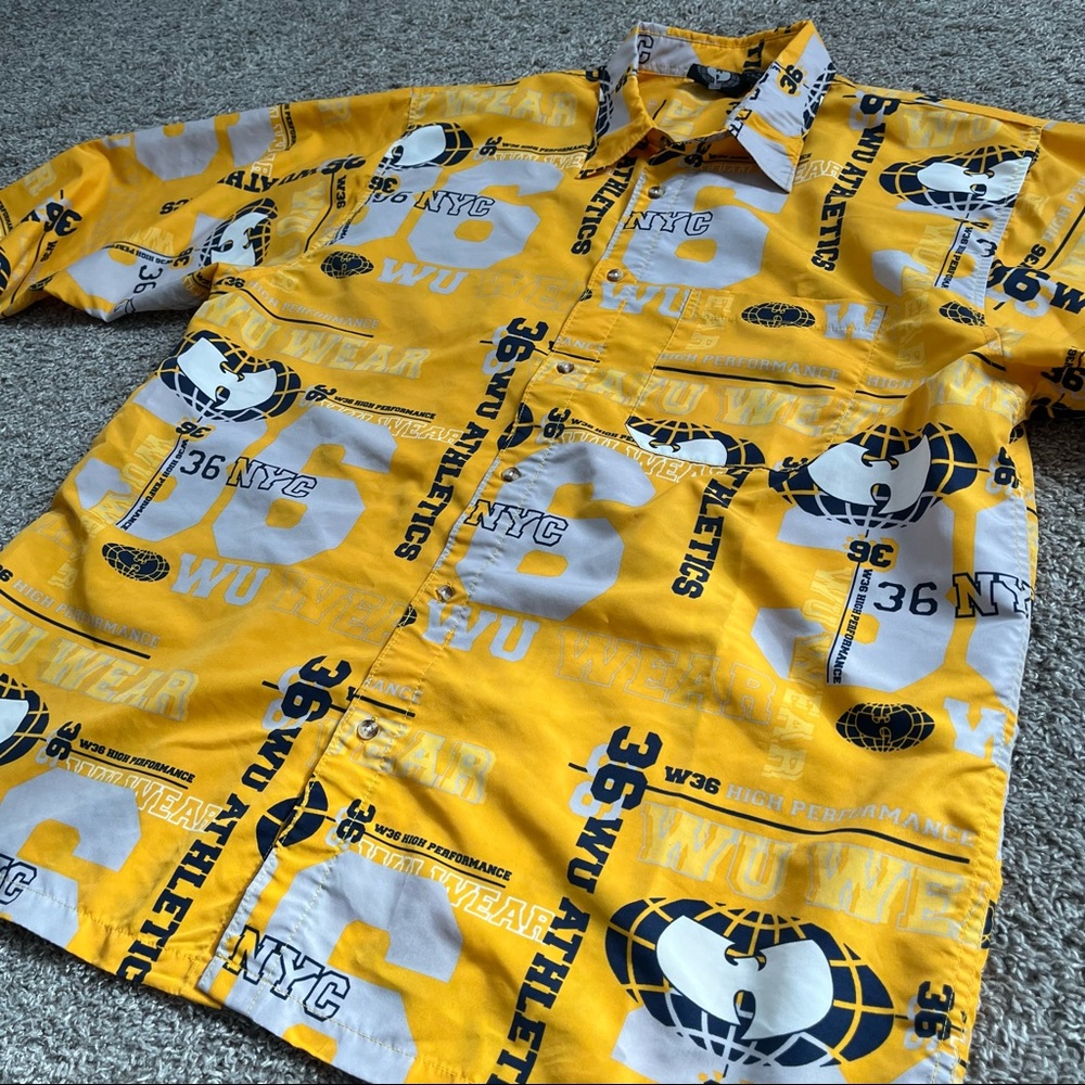Wu-Wear Shirt Size Xl Wu-Tang Button Up Rare 90’s… - image 6